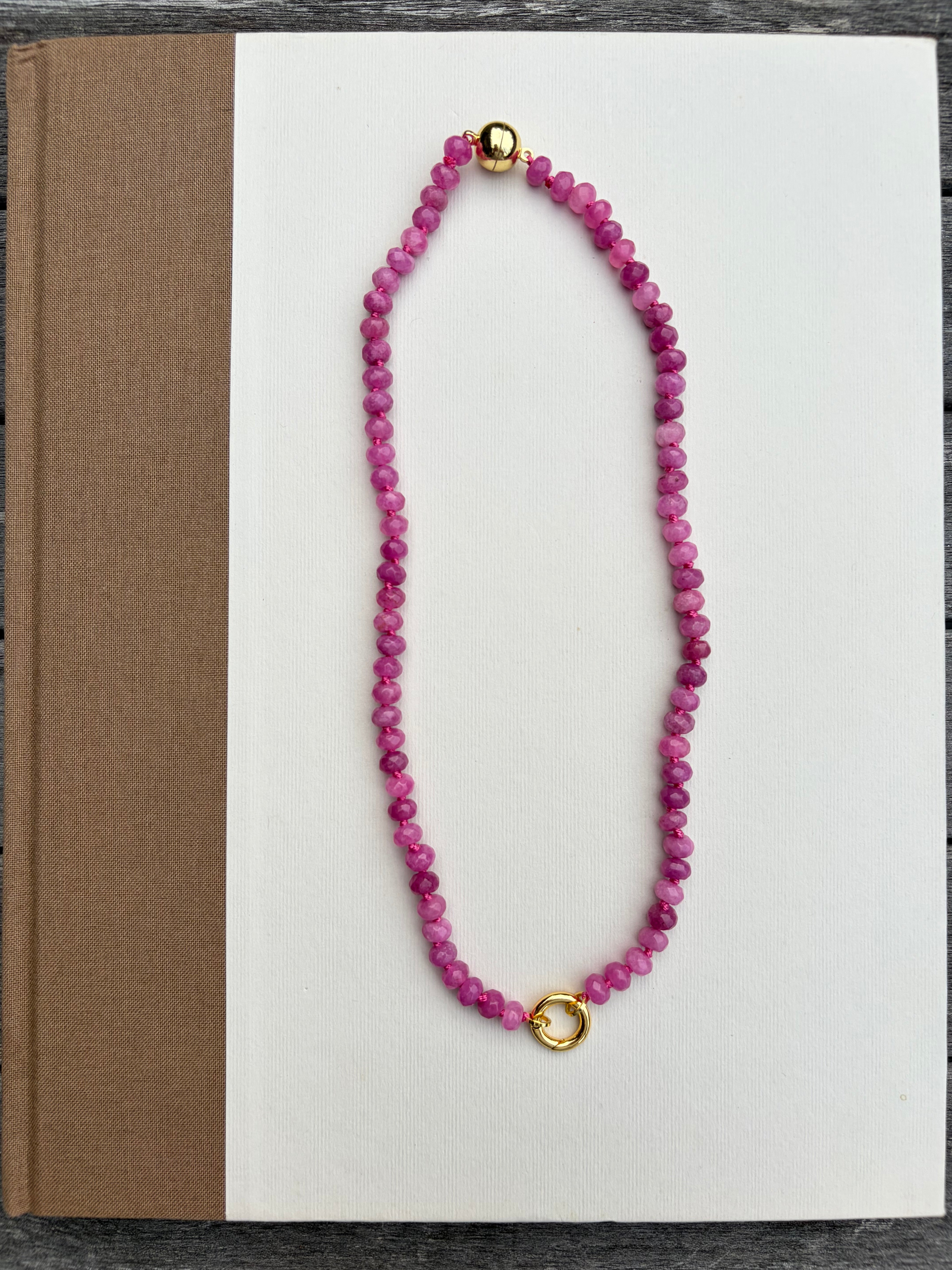 Magenta Rock Candy Necklace
