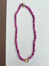 Magenta Rock Candy Necklace