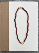Burgundy Rock Candy Necklace