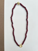 Burgundy Rock Candy Necklace