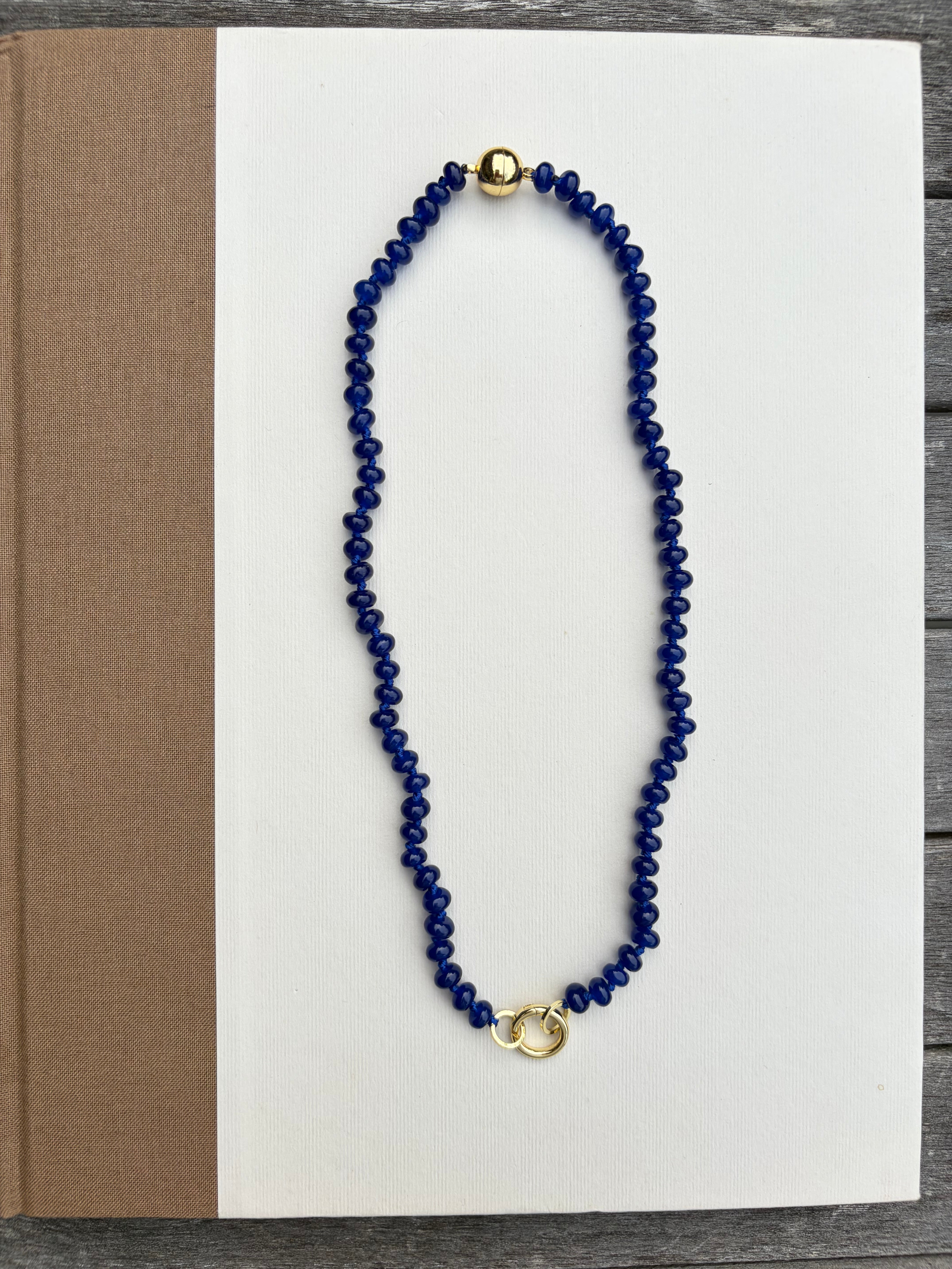 Navy Rock Candy Necklace