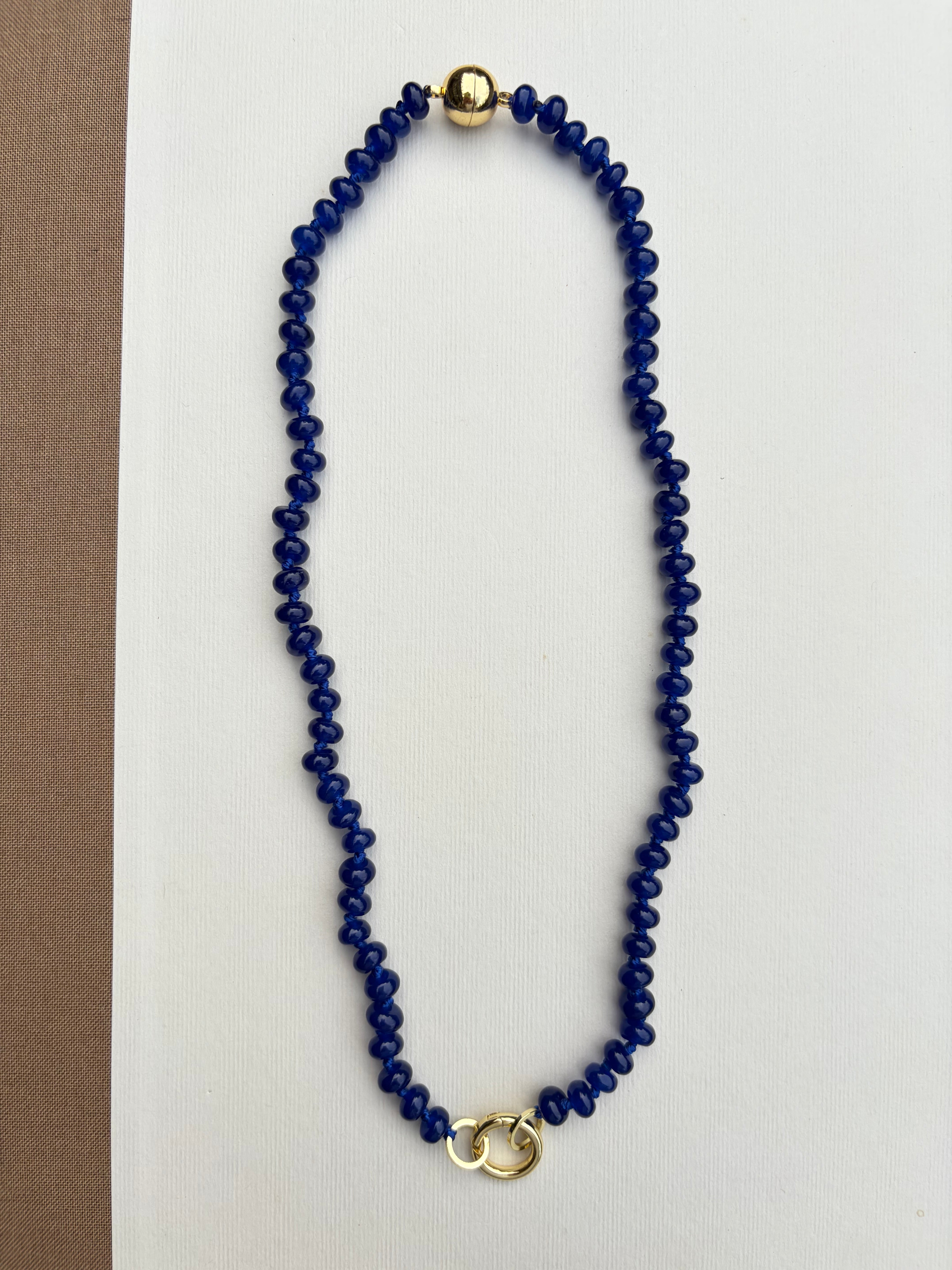 Navy Rock Candy Necklace