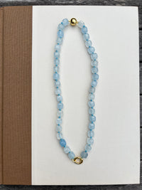 Light Blue Sugar Cube Necklace
