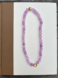 Light Purple Sugar Cube Necklace