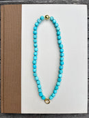 Turquoise Sugar Cube Necklace