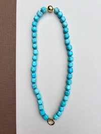 Turquoise Sugar Cube Necklace
