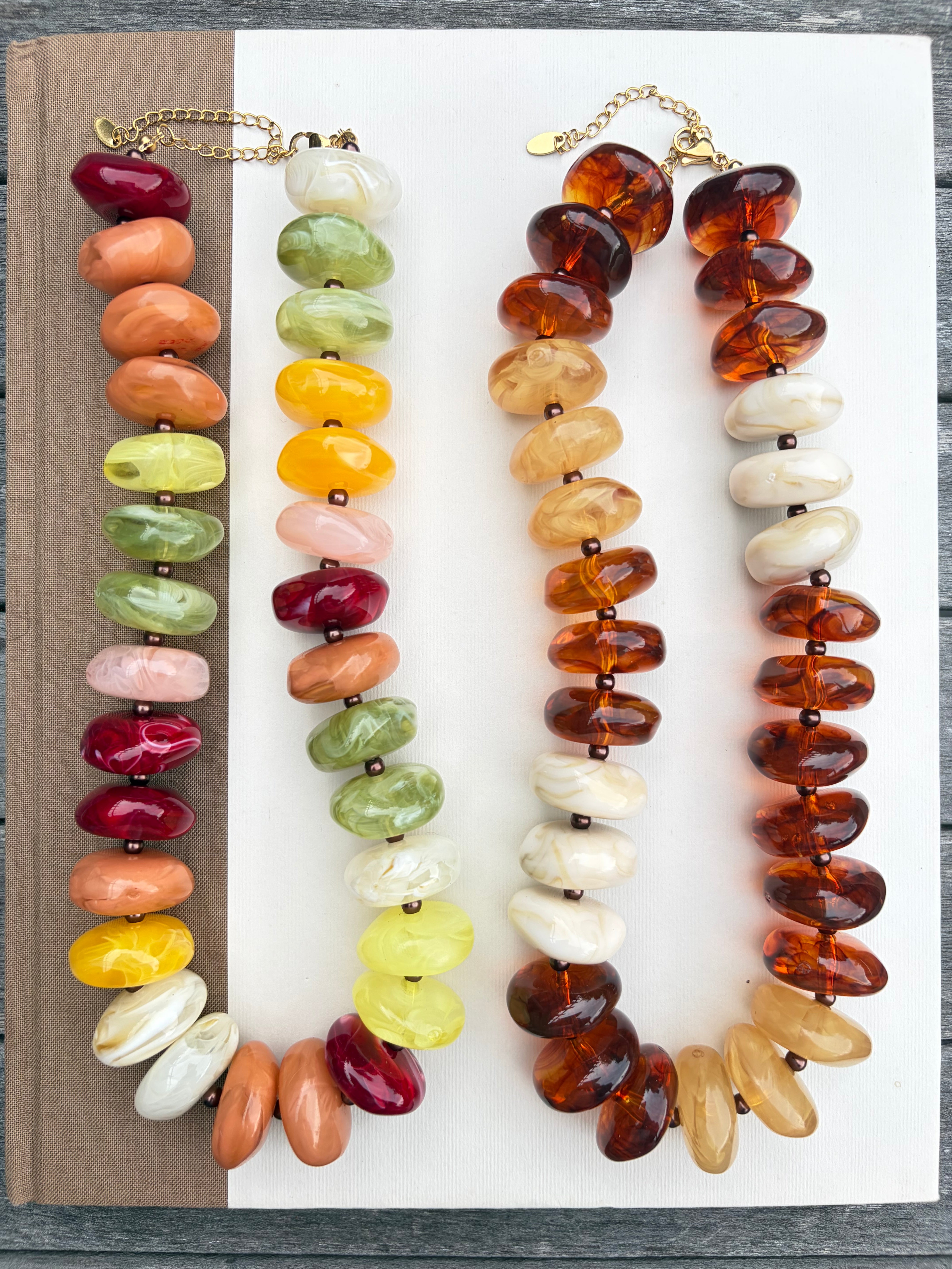 Fall Chunky Beaded Necklace