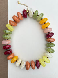 Fall Chunky Beaded Necklace