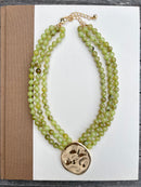 Draping Statement Beaded Necklace
