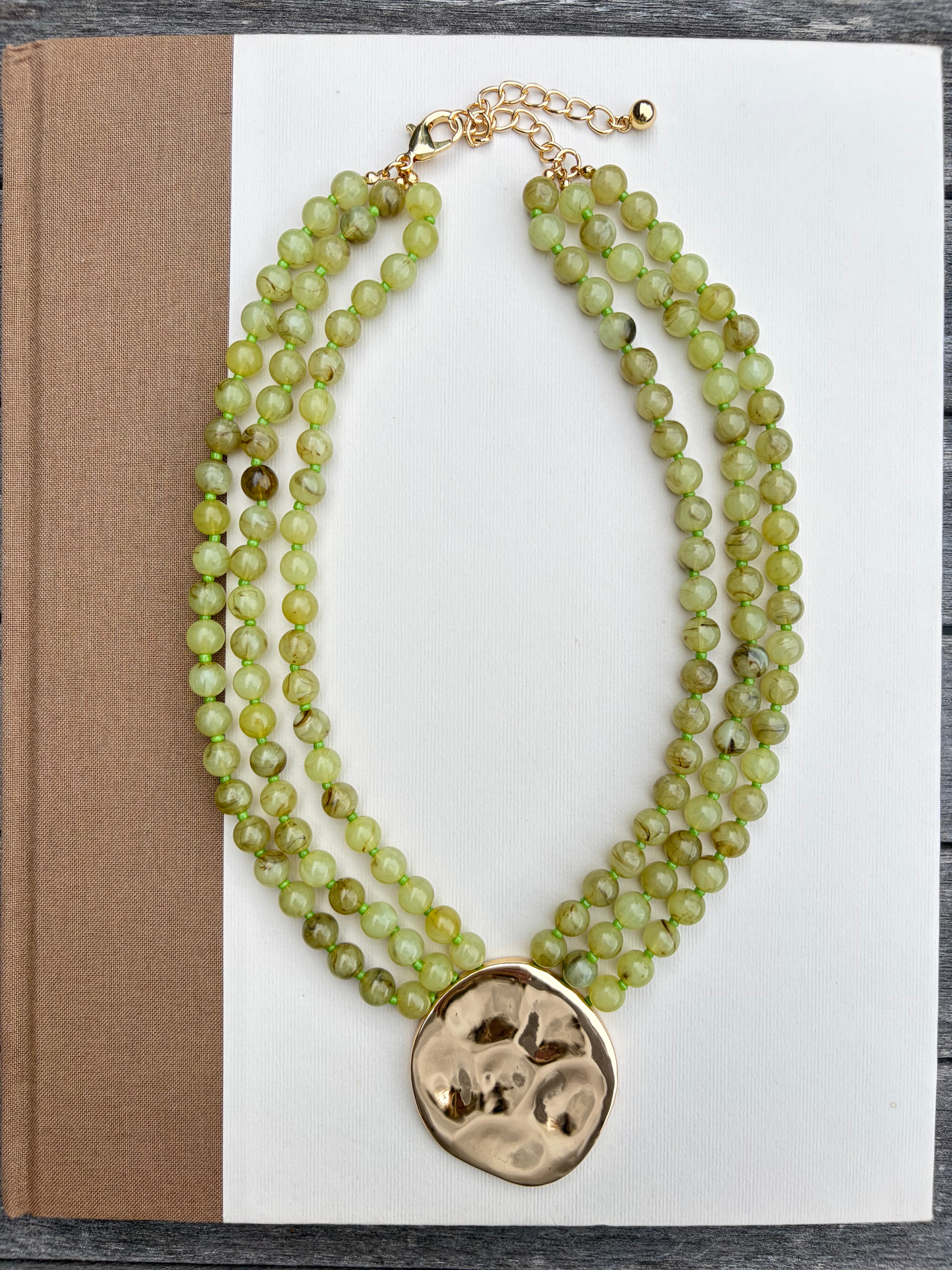 Draping Statement Beaded Necklace