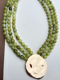 Draping Statement Beaded Necklace