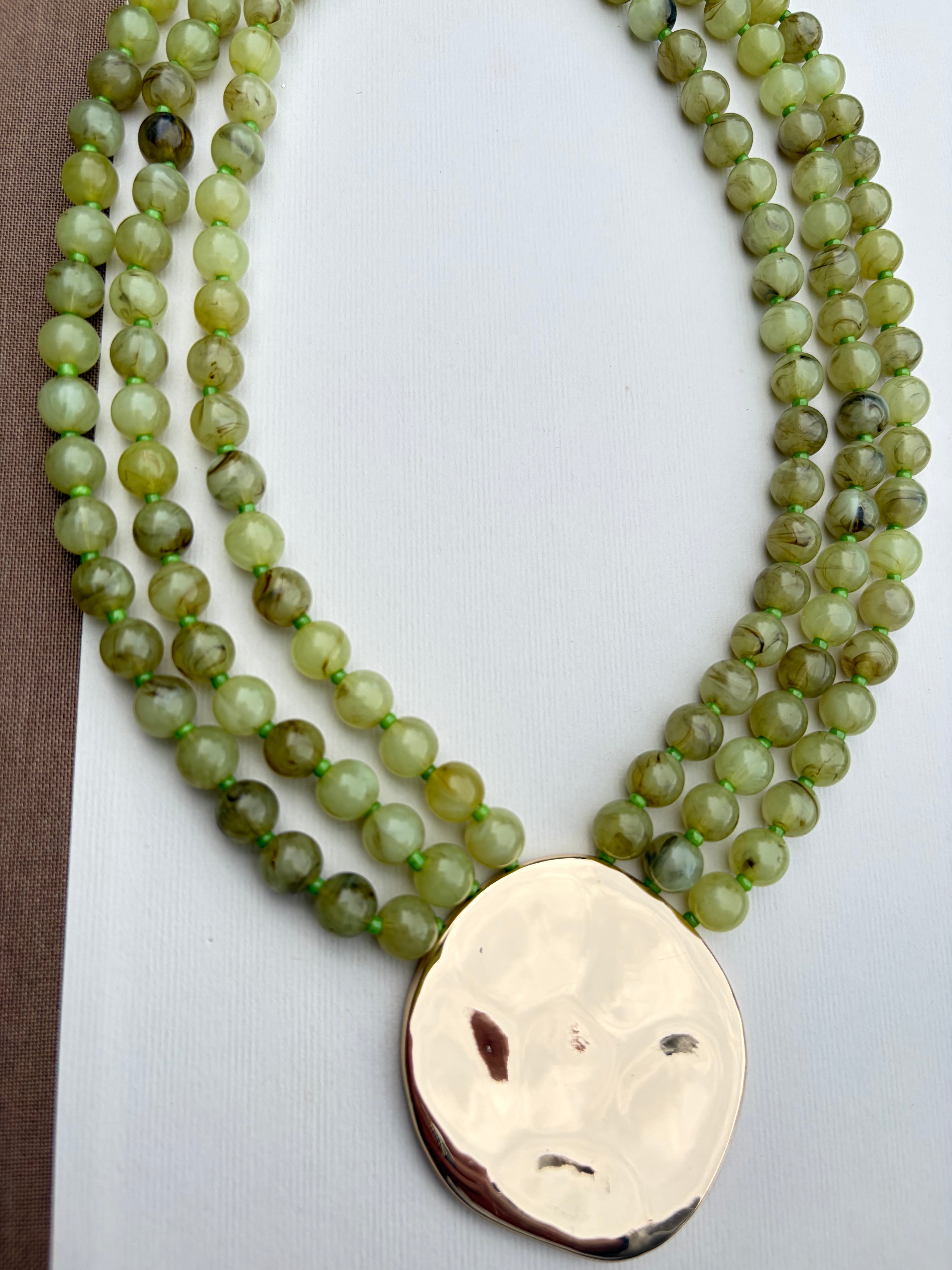 Draping Statement Beaded Necklace