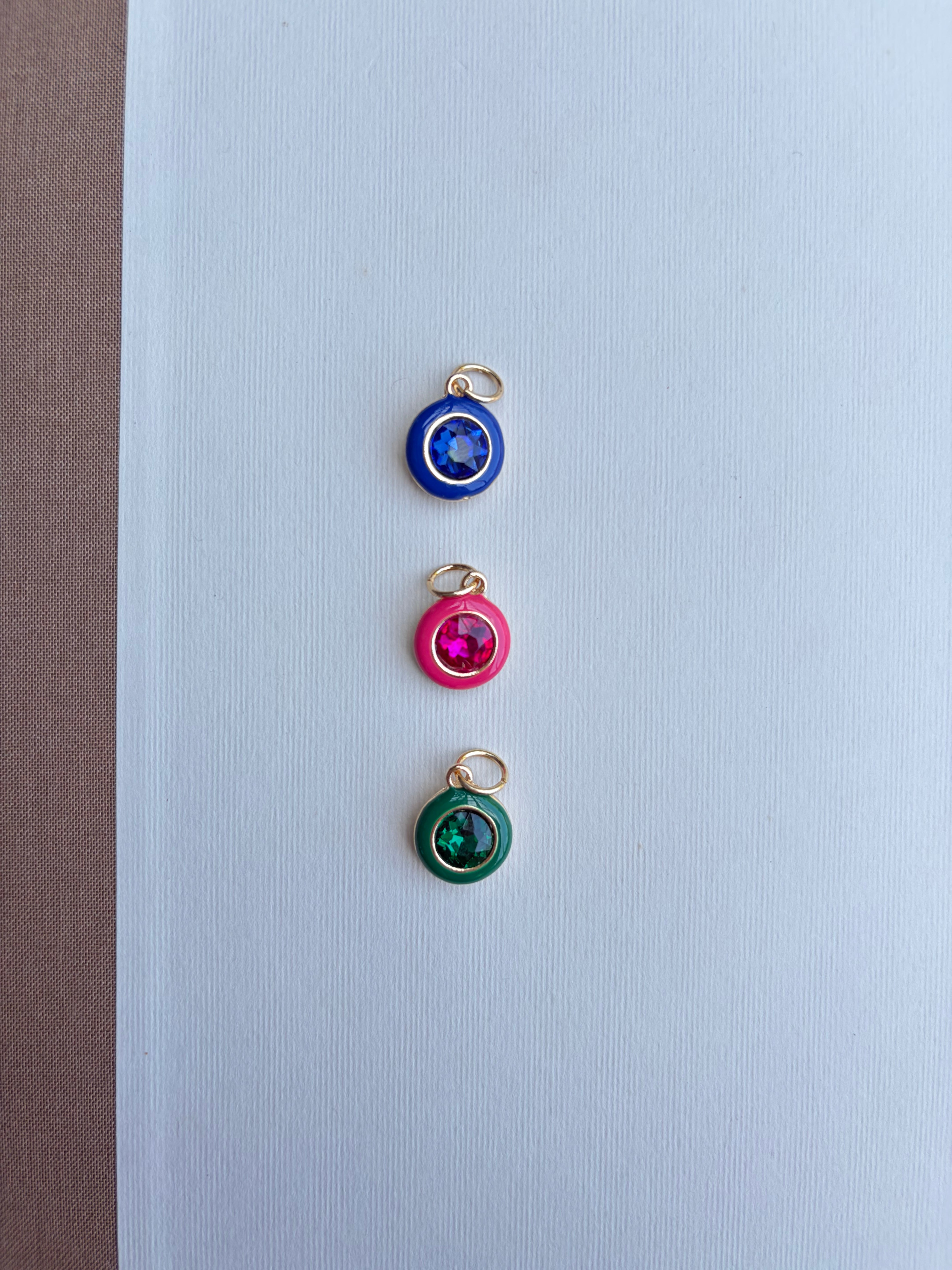 Enamel Bezel Charm