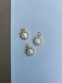 Mother of Pearl Coin Charm