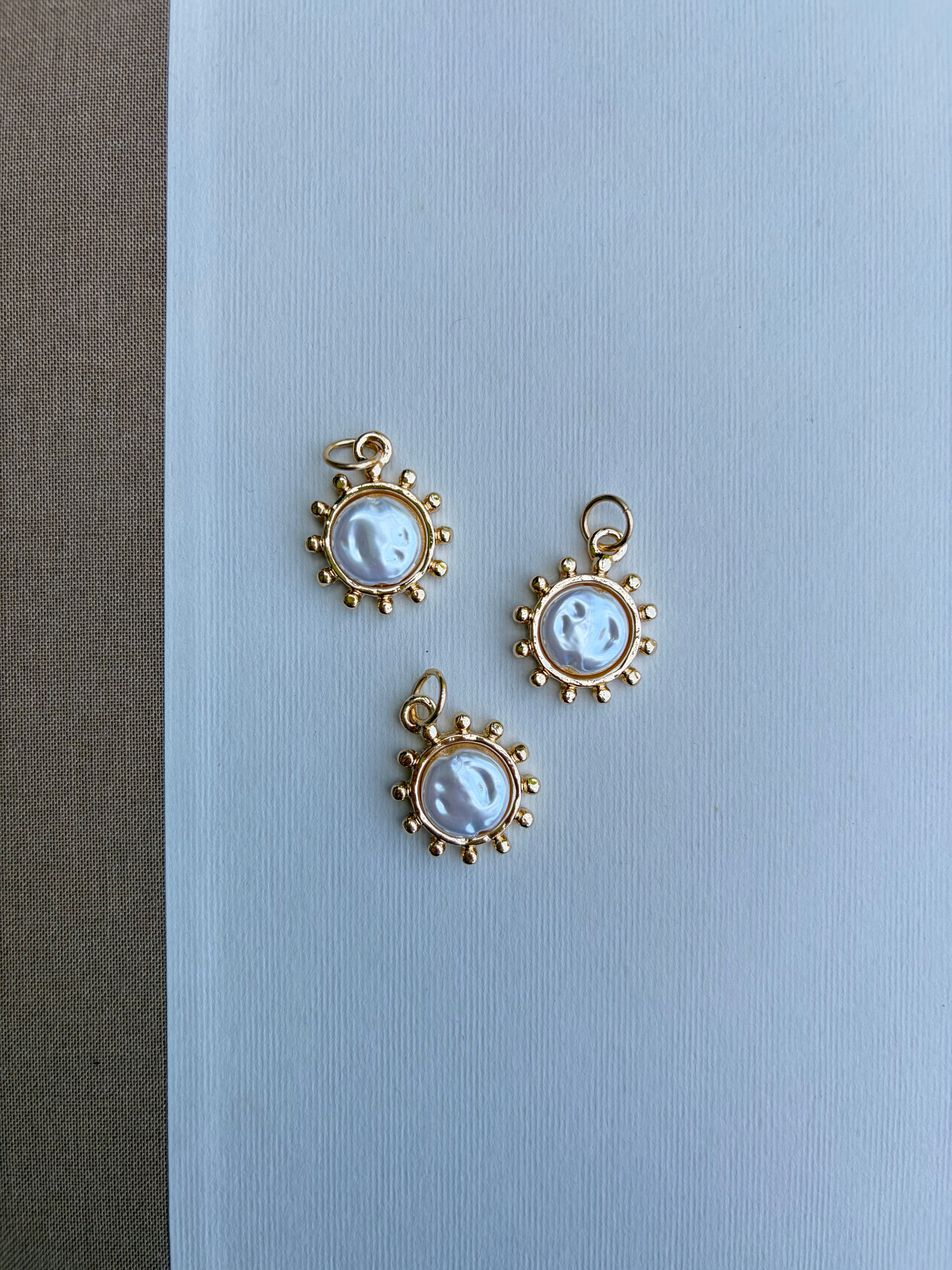 Mother of Pearl Coin Charm