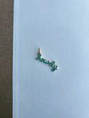 Howdy Turquoise Studded Charm