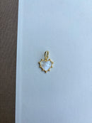 Mother of Pearl Heart Charm