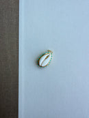 Cowrie Shell with Turquoise Detail