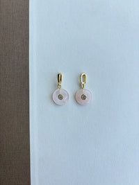 Mini Round Charm with Gem