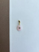 Small Pear Stone Charm with Gem