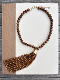 Beaded Tassel Necklace