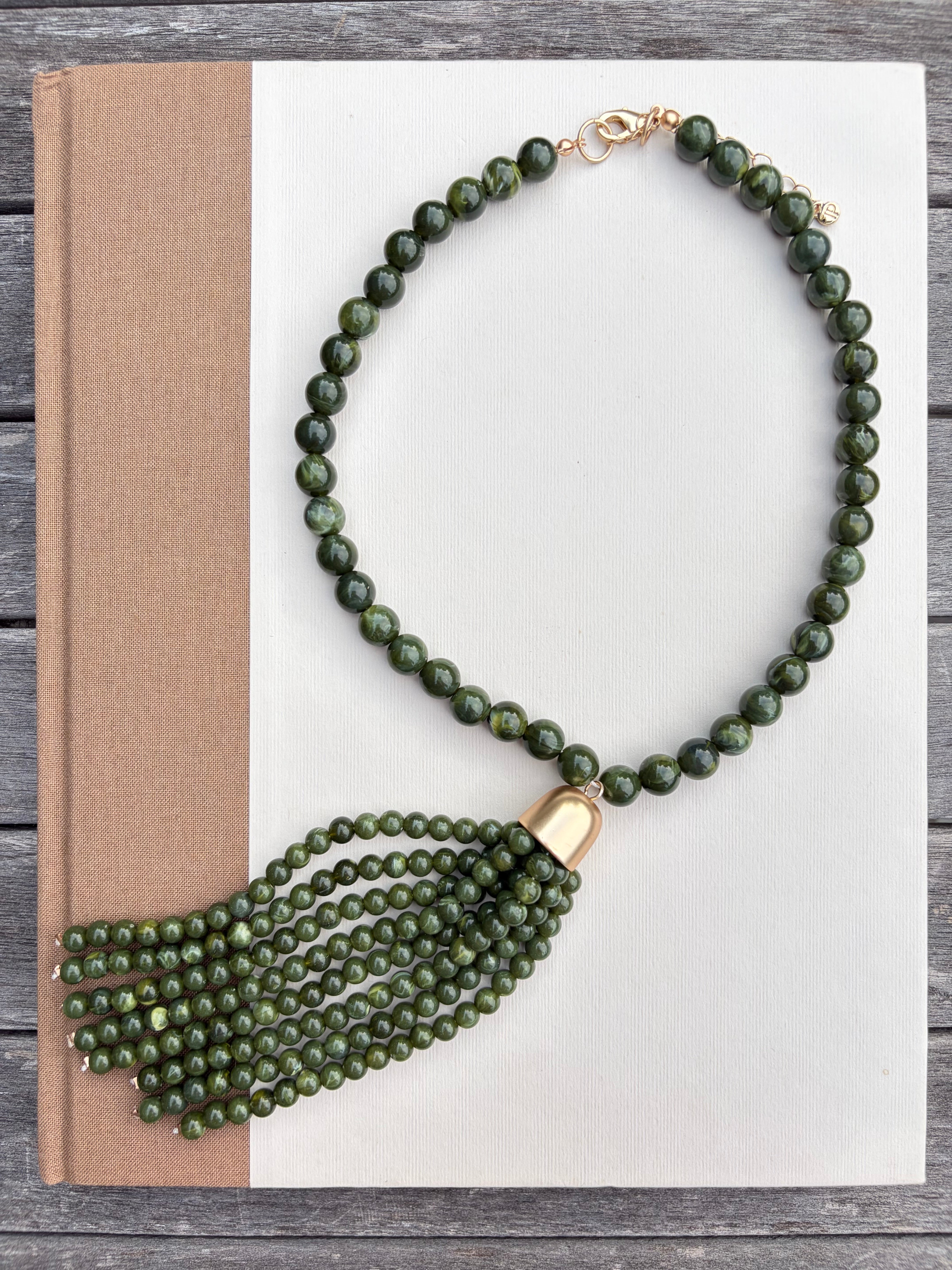 Beaded Tassel Necklace
