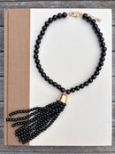 Beaded Tassel Necklace