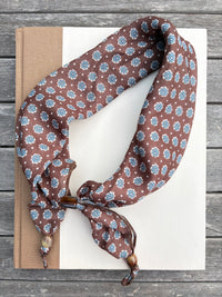 Paisley Print Scarf with Beads
