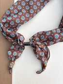 Paisley Print Scarf with Beads
