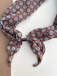 Paisley Print Scarf with Beads