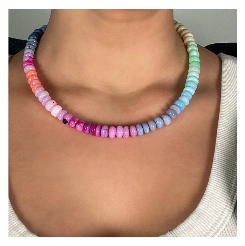 Rainbow Candy Necklace - Handmade