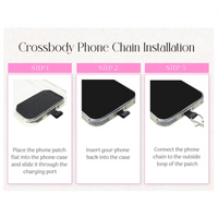 Vanilla Beige + Gold Crossbody Phone Chain