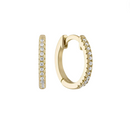 Classic Pave CZ Huggie Earrings