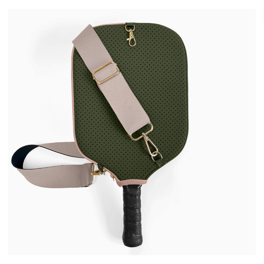 Pickleball Paddle Cover w/ Strap, Storage and Clip