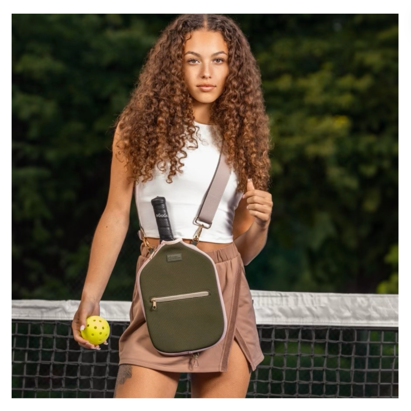 Pickleball Paddle Cover w/ Strap, Storage and Clip