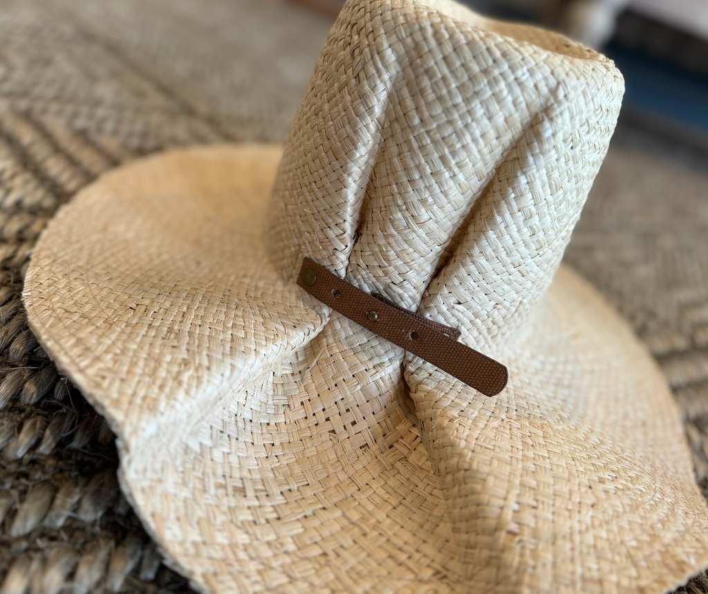 Straw Hat with Feature on Back