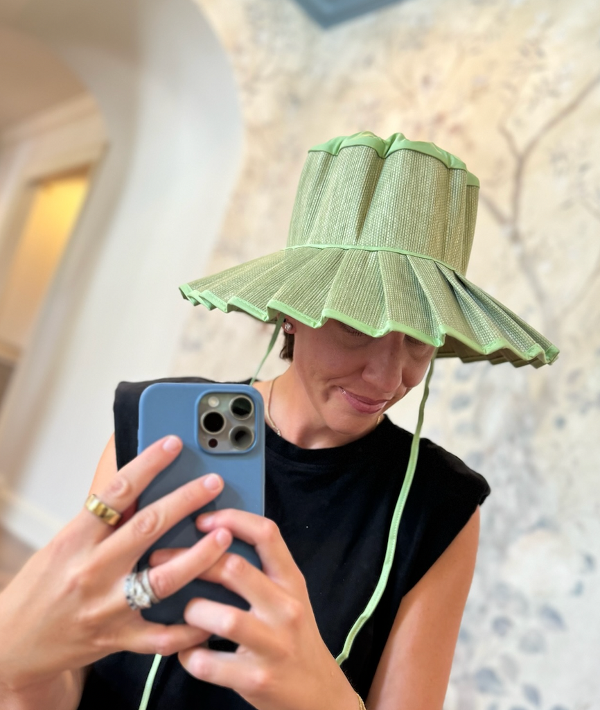 Foldable Fan Hat (Green!)