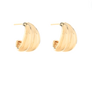 Double Textured Hoops