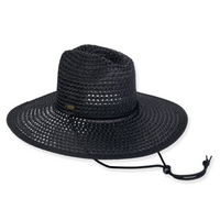 Black Western Hat with Draw String