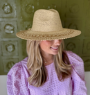 Two Tone Floppy Boho Straw Hat