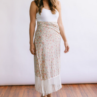 Garden Ruby Fringe Sarong