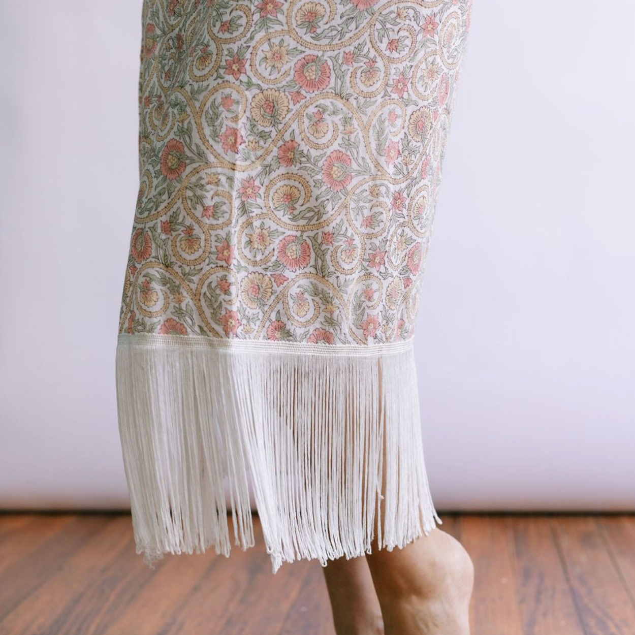 Garden Ruby Fringe Sarong