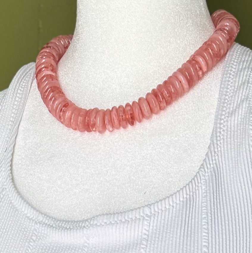 Colorful Disk Bead Necklace (More colors!)