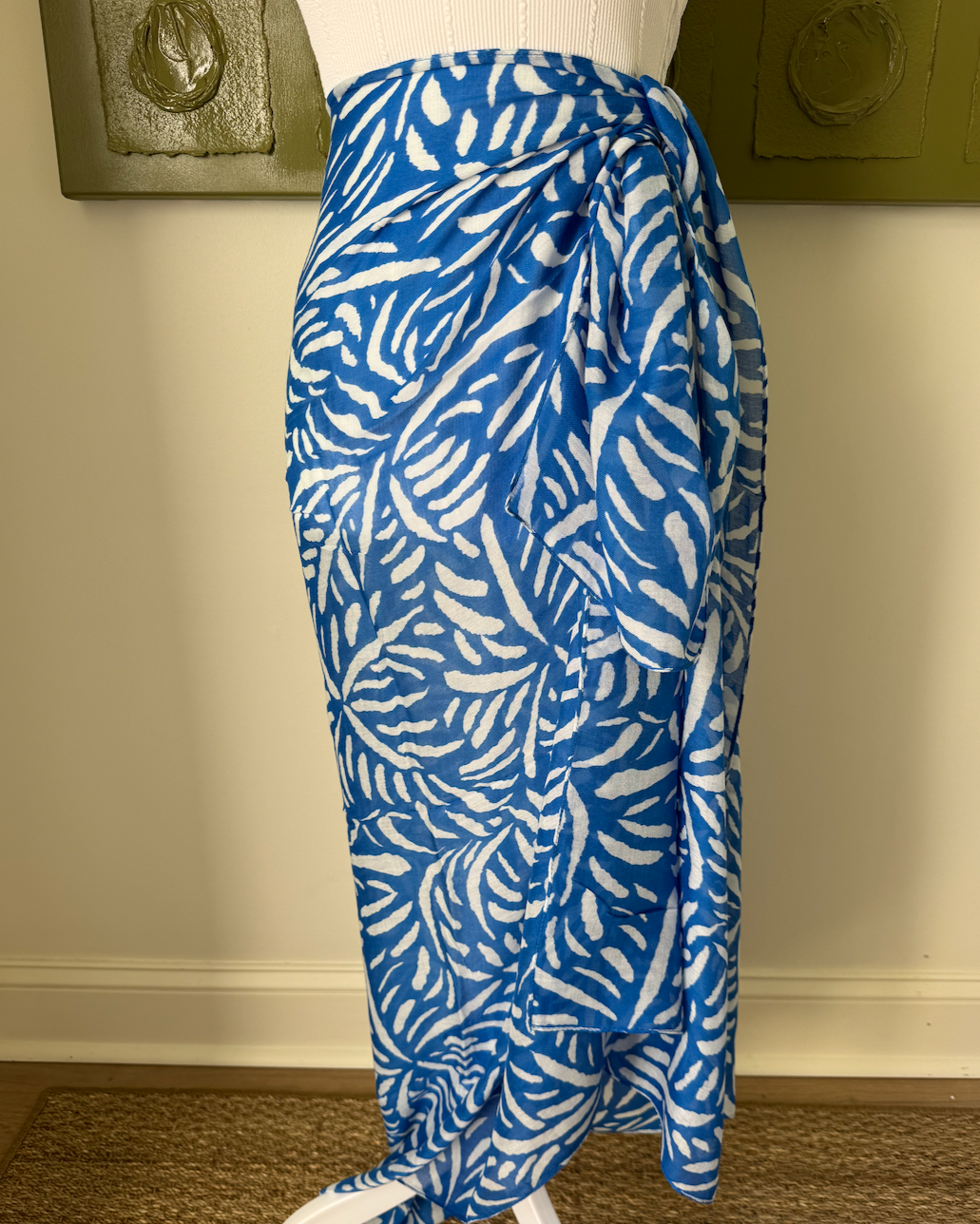 Palm Leaf - Blue