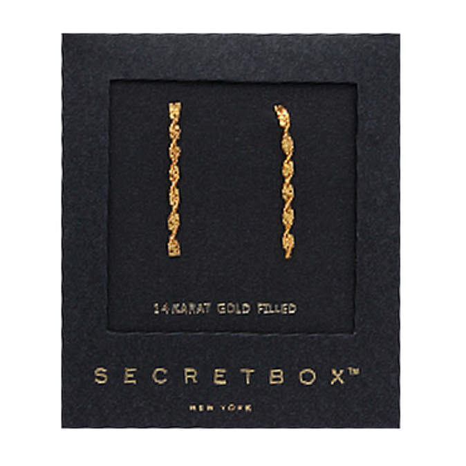 Twisted Chain Drop Earrings