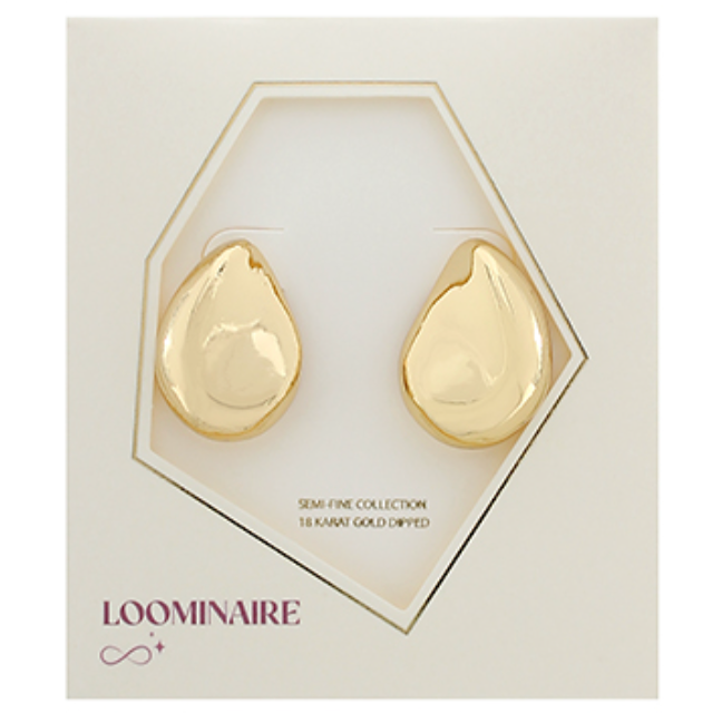 Flat Teardrop Earrings