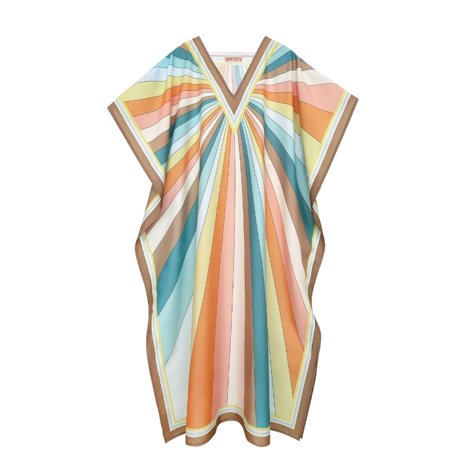 Sun Stripes Caftan, Beach and Pool Coverup