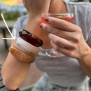 Round Wide Acrylic Layered Bracelets