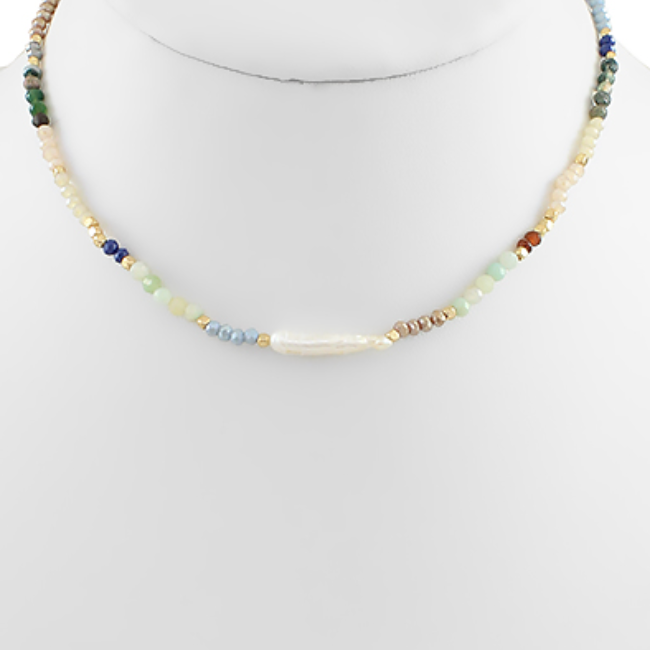 Small Bead & Pearl Choker