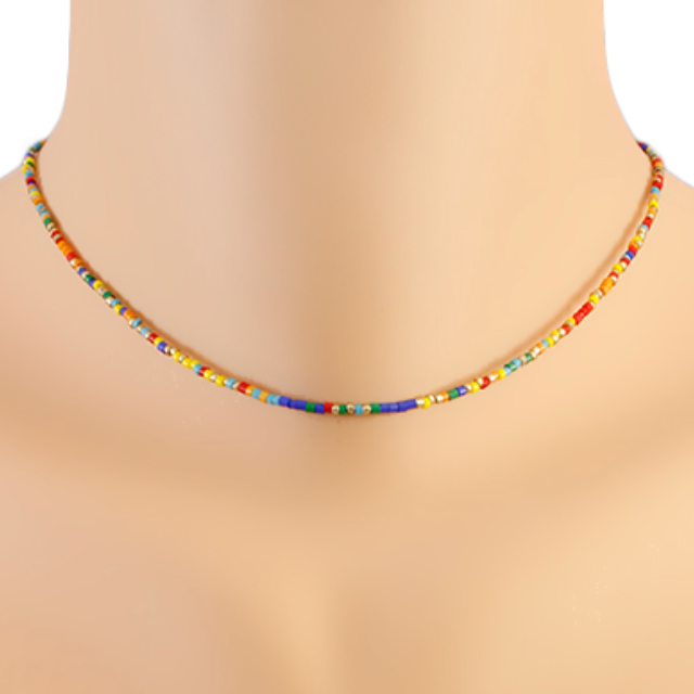 Mini Multi Beaded Choker